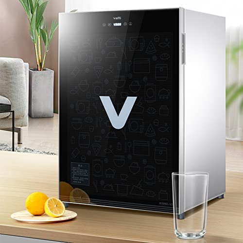 MNSRRN Cabinet de désinfection de la Vaisselle de Bureau, sécheuse à la Table Domestique, Armoire de désinfection UV 60L, opération Intelligente à l'écran Tactile