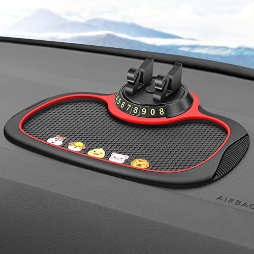 Antirutschmatte Auto Armaturenbrett Klebematte, Handy Smartphone Auto Halterung Premium Antirutschmatte, Antirutschmatte Auto Armaturenbrett, Anti-Rutsch Pad für Schlüssel, Handy(Karikatur)