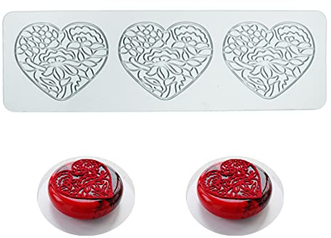 Moule en silicone creux en forme de Amour du chemin, moule de dentelle 3D pour décoration de cupcakes, sucre, loisirs créatifs, desserts, Cuisine moléculaire