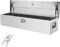 VEVOR Cassetta degli attrezzi per pianale di camion in alluminio resistente, cassetta degli attrezzi con piastra diamantata con maniglia laterale camper, rimorchio, 48x15x15, Argento
