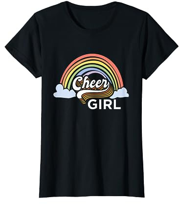 Jubel Mädchen Regenbogen | Cheerleading | Cheerleader T-Shirt
