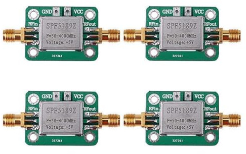 TAMOSH 4X HF Verstärker, Rauscharmer LNA 50 Bis 4000 MHz SPF5189Z HF Verstärker Zur Verstärkung FM HF VHF UHF Radio Signal