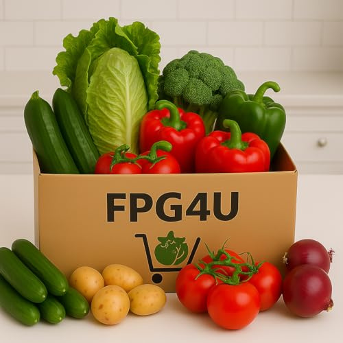 Salad Box || Healthy || Gut Health || 6 Veggies || FPG4U || £21.99 ||Red Onions, Vine Tomatoes, Potatoes, Cucumbers, Green & Red Capsicums, Lettuce & Broccoli