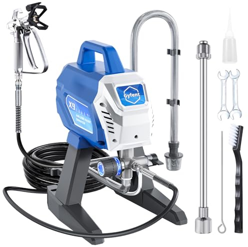 Gyfent X9 Airless Paint Sprayer, 0.39GPM Paint Sprayer for Home Interior 650W 3000psi Airless Sprayer with Low Overspray Adjustable Pressure & Motor Speed for House Painting DIY Garage