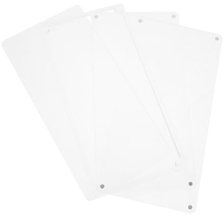 JECOMPRIS 4stücke Klare Acrylplatten Für -projekte Transparente Acryltafeln Für Hochzeitsdekorationen Quadratische Schilder Vielseitige Bastelmaterialien
