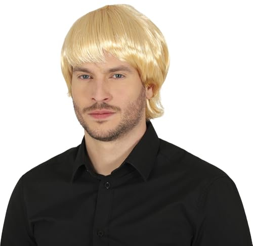 FIESTAS GUIRCA | 1970s Style Blonde Wig (One Size) - Fancy Dress Accessory for Themed Parties and Retro Celebrations - Ideal for Unisex Adults for Halloween and Carnival - Blonde