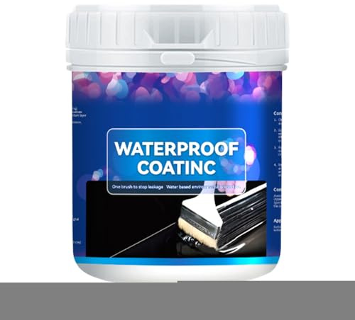 Mastic d'étanchéité étanche pour toiture - 800 g - Colle de réparation de fissures - À base d'eau - Revêtement résistant aux UV - Pour gouttière de jardin en intérieur et extérieur - Durable