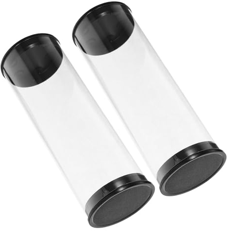 Parliky 2Pcs Transparent Golf Ball Tube Plastic Case Golf Ball Container Outdoor Storage Collection Protection
