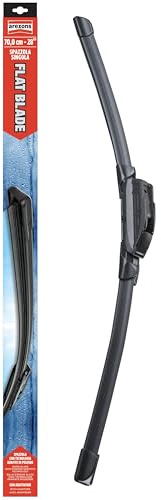 AREXONS - Spazzola Flat Blade 70cm con Kit Adattatori per Tergicristalli Tradizionali e Nuova Generazione, Design Aerodinamico, Gomma Grafitata, Struttura Plastica Alta Resistenza