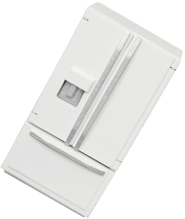 NOLITOY 12 para Casa de Muñecas, Modelo Doble Puerta, Frigorífico en Miniatura para Muebles de Cocina, Juguete Educativo