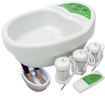 Royal SpaFuß-Elektrolyse-Bad mit Fernbedienung I Ion Cleanser Fuß-Bad Komplett-Set I Ionen-Fußbad I Fußpflege-Becken-Set I electrolysis Footspa Bath with remote