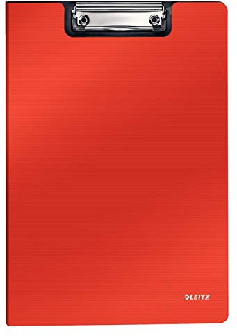 Leitz Klemmmappe, A4, Hellrot, Polyfoam, Solid, 39621020