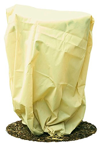 HaGa® Frostschutzhaube 80g/m² 155cmx150cm beige Frostschutzvlies – Winterschutz für Pflanzen – atmungsaktiv & lichtdurchlässig