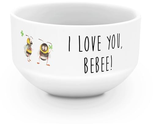 Mr. & Mrs. Panda schale Bienen Paar - Geschenk, Hocheitstag, reisschale, für Frauen, Bowlschale, beilagenschüssel, Freundin, Männer, Obstschale, Schildkröten, Valentinstag, Müslischale, Jahrestag