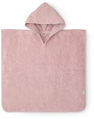 Ehrenkind® Bio-Baumwoll Badeponcho Kinder 1-5 Jahre | Oeko TEX | Sanft, Saugstark & Kuschelig | Badeponcho Baby | Rose