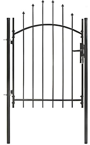 Swpsd Garden gate steel 1x1.75 m black Model143059