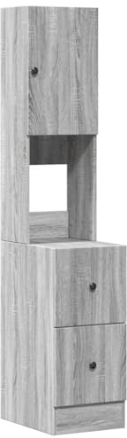 vidaXL Küchenschrank Grau Sonoma 35x50x180 cm Holzwerkstoff