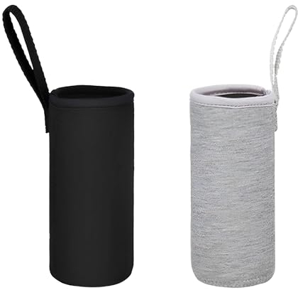 2 Stück,Isolierte Neopren Flaschenhülle,550ml,Flaschenhülse Neopren Beutel,Thermo-Hülle Taschen,Schutztasche für Wasserflaschen,Thermo-Hülle Isolierte,für Teeflaschen Teebereiter Glas Wasser-Flasche