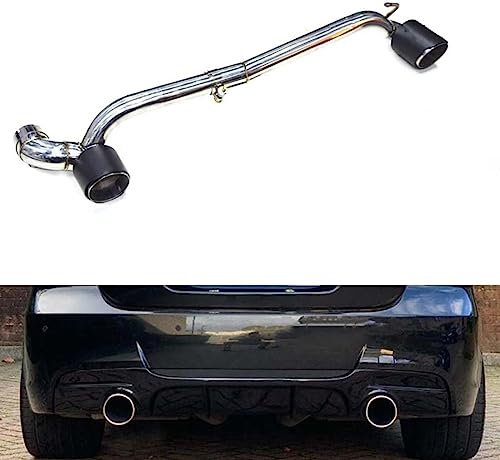 ZCHQF Endstuck Auspuff für BMW E90 E92 320i 318i 325i, Auspuffblenden Edelstahl Auto Endstück Endschalldämpfer Spitze Endrohrblende,B