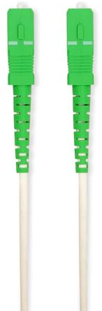 NEDIS Cavo patch in fibra ottica - SMF (Single Mode Phase) - SC/APC - SC/APC - 100 Gbps - 200 m - Bianco - Gift Box con Euro Lock