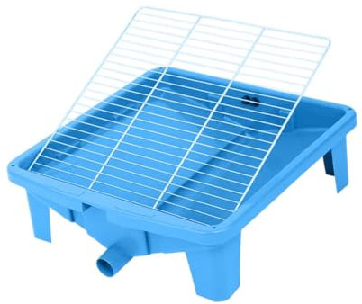 Fenteer Hundetoilette, Welpen-PIPI-Pad-Halter, hält Pfoten und Böden sauber, Töpfchentrainer, Hundetoilette für Welpen, kleine Tiere, für drinnen und draußen, Blau