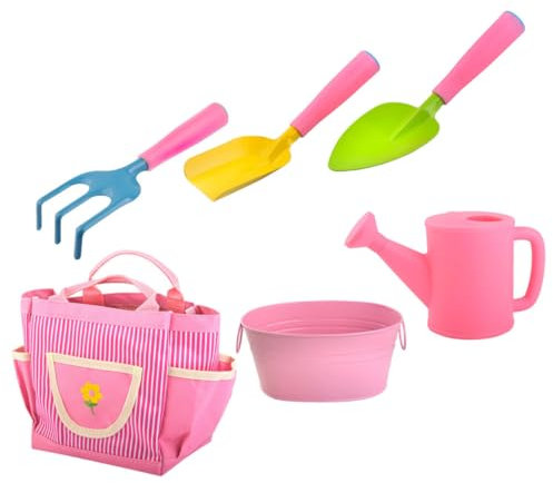 Toyvian Mini-pelles De Jardin Mini-râteaux Arrosoirs Outils De Plantation pour Garçon Fille