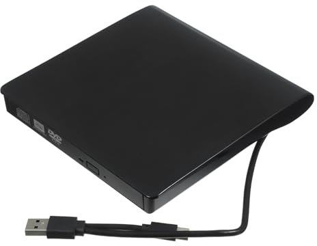 DIYEAH Unità Dvd Esterna Usb Masterizzatore Cd Esterno Lettore Unità Cd Esterna Interfaccia Type-c Per Backup e Riproduzione Dischi