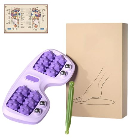 Fußmassageroller, Fußmassagegerät, Massage Roller für Fußmassage, Foot Massager, Fussmassageroller, Fussmassagegerät, Massagegerät für Füße, Fersensporn, Stress Relief (Lila 1)