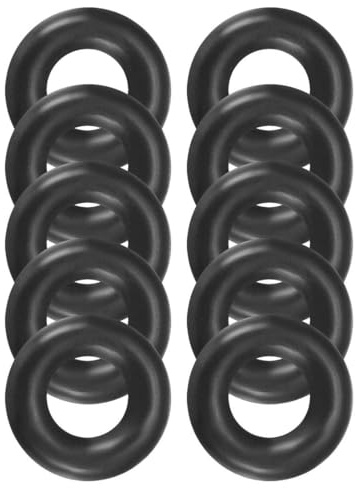 ROWORKX 10Pcs Nitrile Rubber O-Rings - 9mm OD x 4mm ID x 2.5mm Width Sealing Gaskets for Hose, Faucet, Plumbing, Automotive and General Repair Applications | NBR Material, Oil and Wear Resistant, For Hose, Faucet, Plumbing, Automotive and General Repair, Black