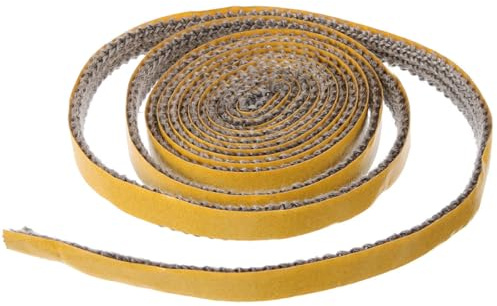 MUCKLILY Self-Adhesive Wood Stove Door Seal Rope Gasket for Wood Burners and Fireplaces Easy Installation Efficient Smoke Leak Prevention Compatible with Industrial Ovens and Boilers