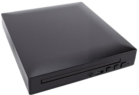 Sxhlseller Lettore DVD Domestico 1080P con Cavo AV HDMI, Lettore di Dischi Multi-regione ABS Compatto, Telecomando di Riproduzione USB per TV Home Theater