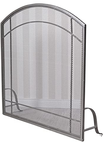 Funkenschutzgitter Silber Kaminschirm Ofenschutzgitter Kamingitter Kaminschutz aja193 Palazzo Exklusiv