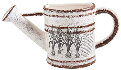 K&K Interiors 12240B Blumentopf, Hyazinthe, Wandbefestigung, 35,6 cm, cremefarben