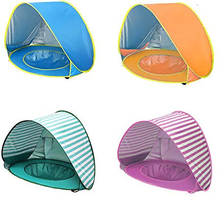 1Pcs Shade Tent, Outdoor Automatic Portable Pop up Beach Tent, UV Protection Upf 50+ Umbrella Sun Shade, Includes Carry Bag & Tent Pegs