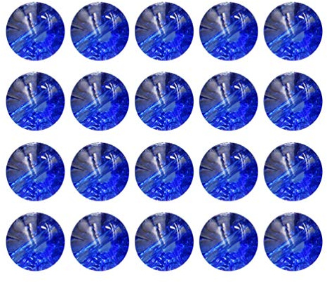 HEALLILY 50 Stück Blaue Kristallknöpfe Transparent 1Cm Für Strickjacke Baby Kleidung Diy Bastelknöpfe Kreative Knöpfe Für Mantel Bluse