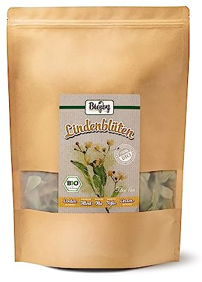 Biojoy Flores de tilo BÍO (100 g), Té de tilo, natural sin aditivos (Tiliae flos)