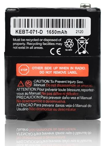 Baterías Recargables de Radio bidireccional 3,6 V 1650 mAh para Talkabout Motorola 53615 KEBT-071A KEBT-071-B KEBT-071-C KEBT-071-D hknn4002