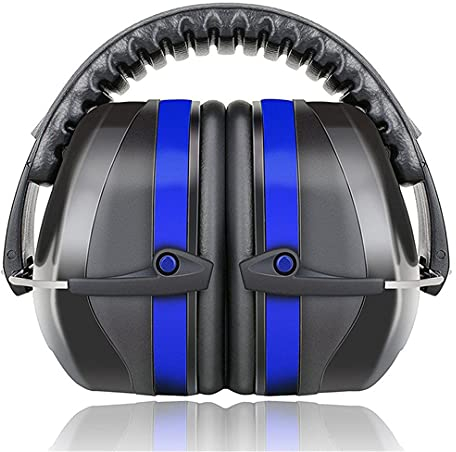 N+C Einstellbar Gehörschutz für Erwachsene und Kinder, 35dB Kapselgehörschutz für Sportschießen und lesen (Schwarz)