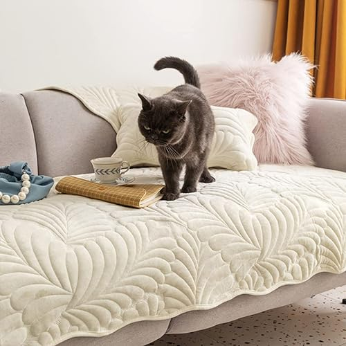 WYJHNLBEDC Sofa überwurfdecke, Sofaschutz Hund/Katze, Warmer Super Weicher Kurzer Plush Fleecedecke Sofa/Couch überzug/Sofabezug 1 2 3 Sitzer L Form U Form Ecksofa(70x70cm)