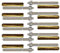 10er Set Schwerlastbefestigung Ankerstange + Verbundankerpatrone Stahl verzinkt oder Edelstahl (Edelstahl, M8 x 110 mm)