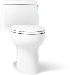 KOHLER 30810-RA-0 Santa Rosa One-Piece Compact Elongated 1.28 Gpf Toilet With Revolution 360 Swirl Flushing Technology