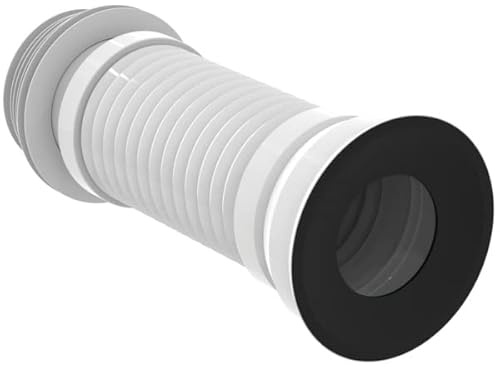 Ideal Standard - Multi Suites, Raccordo flessibile per scarico a parete da 19 a 23cm, Adattatore scarico water originale, T538567, Neutro