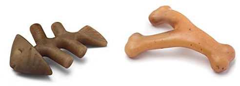 Benebone Fishbone and Wishbone Durable Dog Chews | Real Fish and Chicken Flavor | for Aggressive Chewers