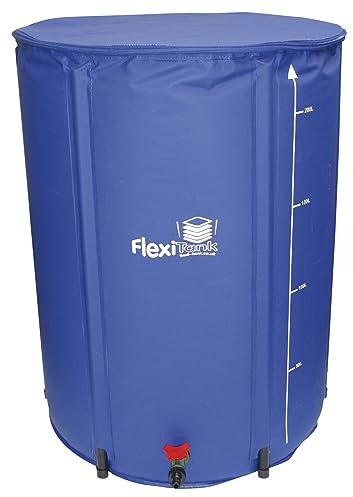 FlexiTank Collapsible Reservoir Water Tank Water Storage Barrel Container Portable for Garden Plants Gardening Greenhouse (60 gallons)