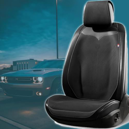RWRAPS Auto Kissen Fahrsitz Verstellbare Ultradünne Autositzpolster Erwachsene Allgemeine Zweck Rutschfestes Schutzpolster für Rückenstütze Autos Vans Protector 1 Pack,a