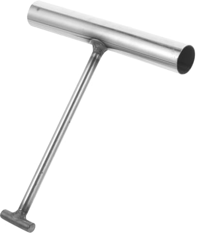 CHILDWEET Schachthaken Aus Metall Robuster T-Förmiger Kanaldeckelhaken Zum Sicherem Anheben Von Schachtdeckeln Und Rolltüren Vielseitiges Hebewerkzeug Für Außenbereich