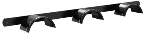 vidaXL Trensenhalter für 3 Trensen Schwarz Eisen