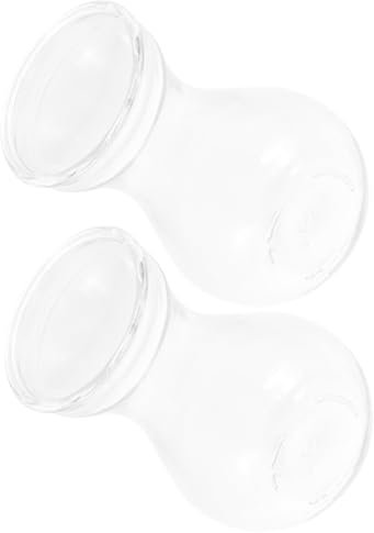 ORFOFE 2pièces Vase Verre Transparent Simple pour Plantes Et Fleurs Contenant Décoratif Unique Et Élégant pour Bureau Et Maison