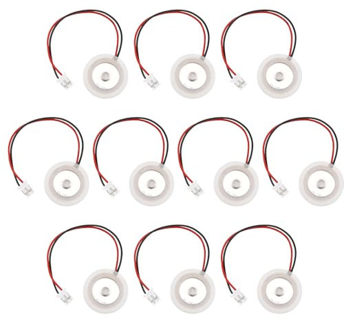 Create idea 10 Piezas de Humidificador Ultrasónico de 16Mm Generador de Niebla Placa de Película de Cerámica de 5Um Accesorio de Humidificador de Silicona Piezas de Placa de Película Transductor