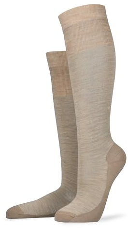 KUNERT Dam knästrumpor varm up värmeisolering beige-mel. 35–38, Beige mel. 8320, 35-38 EU